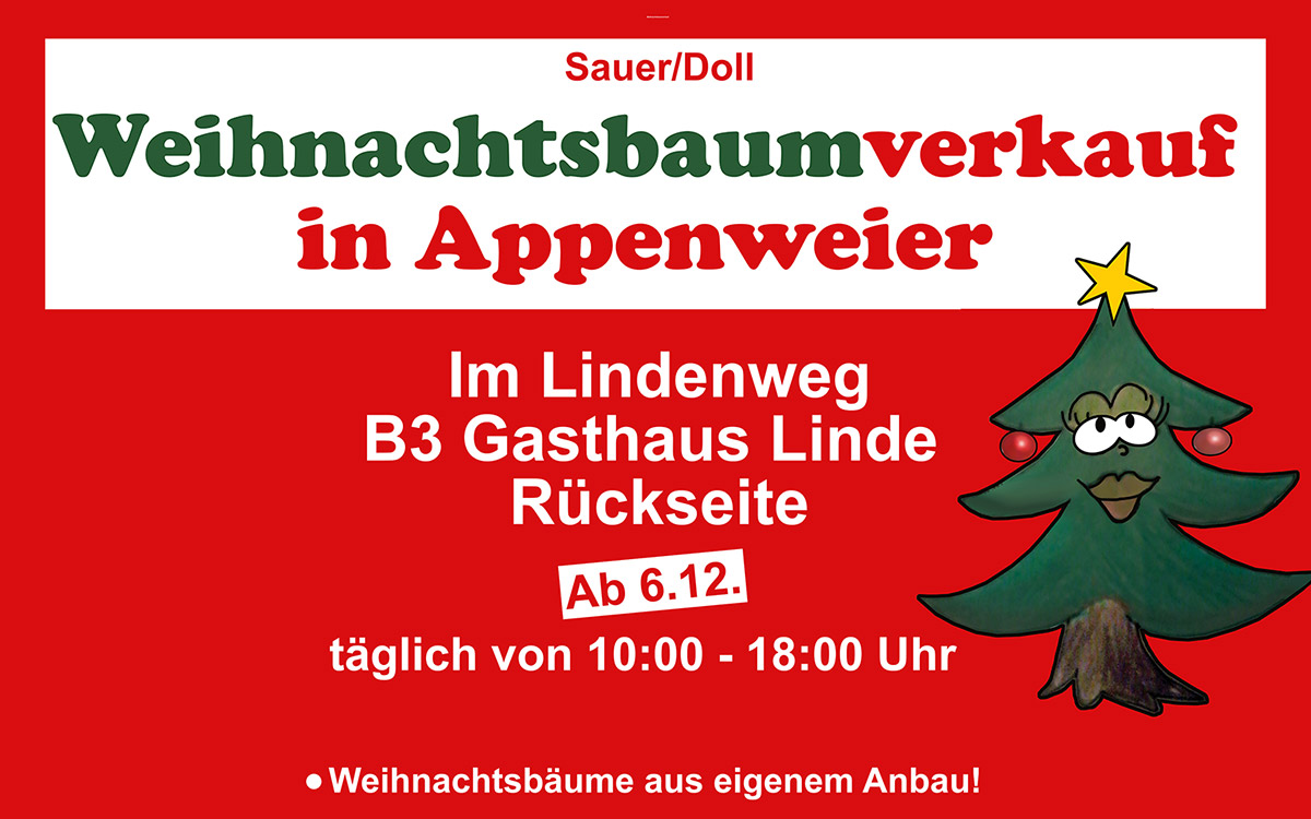 Weihnachtsbaumverkauf in Appenweier